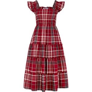 Hill House Ellie Nap Dress Crimson Tartan NEW NWT sz XS Plaid